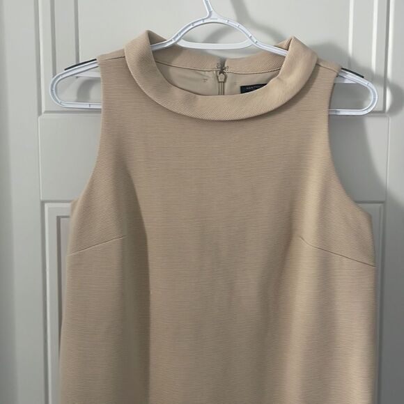Ann Taylor Tan Collared Shift Dress - Picture 2 of 5